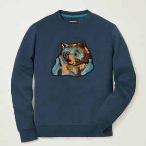 Bonobos Sweaters & Sweatshirts | Mens Supersoft Fleece Crew Blue Bear